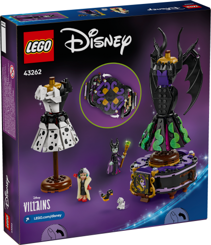 LEGO Disney Maleficents och Cruella De Vils klänningar 43262