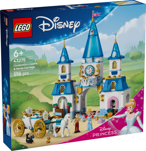 LEGO Disney Askungens slott och häst med vagn 43275