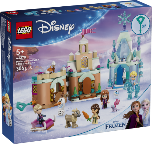 LEGO Disney Arendals slott och Elsas ispalats i miniformat 43278
