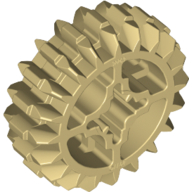 LEGO Technic Double Conical Wheel Z20 1M beige 4514555-T219