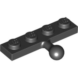 LEGO Coupling Plate 1x4 W. Ball Svart B1326-4516020