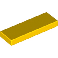 LEGO Flat Tile 1x3 Gul 4558172-B2552 | Lego | Bra Leksaker