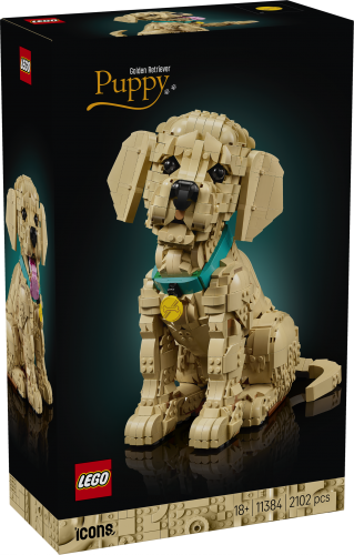 LEGO Icons Golden retriever valp 11384