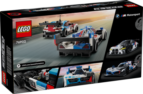 LEGO Speed Champions BMW M4 GT3 och BMW M Hybrid V8 racerbilar 76922