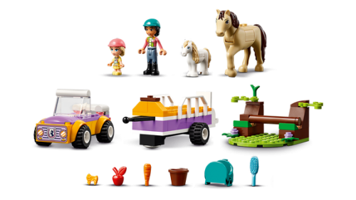 LEGO Friends 4+ Häst och ponnysläp 42634