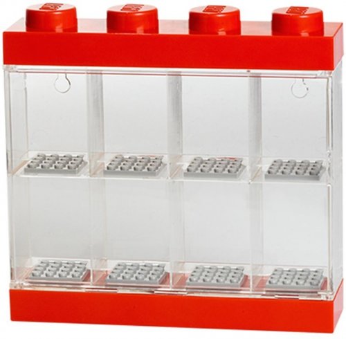 LEGO Minifigure Display Case 8 Röd 40650001