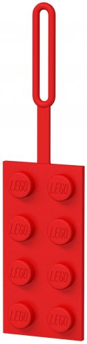 LEGO Röd 2x4 Bagagetagg 5005542