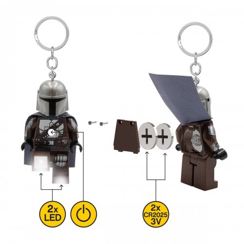 LEGO Nyckelring The Mandalorian med lampa 5007612