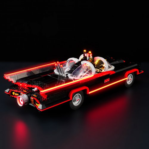 Belysning till Super Heroes Batmobilen från den klassiska tv-serien 76328 LGK693