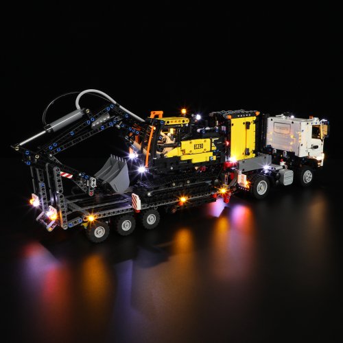 Belysning till Technic Volvo FMX lastbil & EC230 elgrävmaskin 42175 LGK676