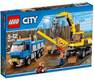 LEGO City Grävmaskin Och Lastbil 60075