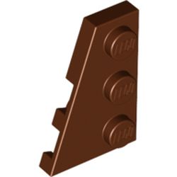 LEGO Left Plate 2x3 W. Angle Rödbrun B0048-6021339