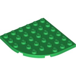 LEGO Plate 6x6 W. Bow Grön 6021999-B2858 | Lego | Bra Leksaker