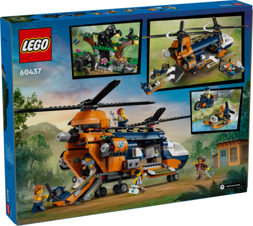 LEGO City Djungelhelikopter och basläger 60437