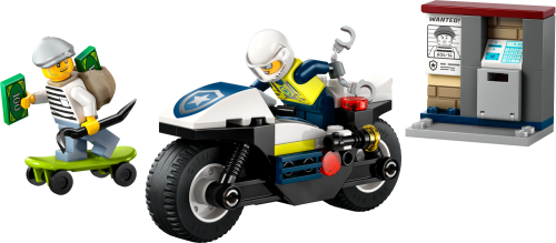 LEGO City 4+ Polisens motorcykeljakt 60455