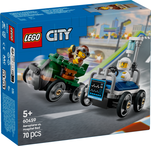 LEGO City Flygplan mot sjukhussäng racingpaket 60459
