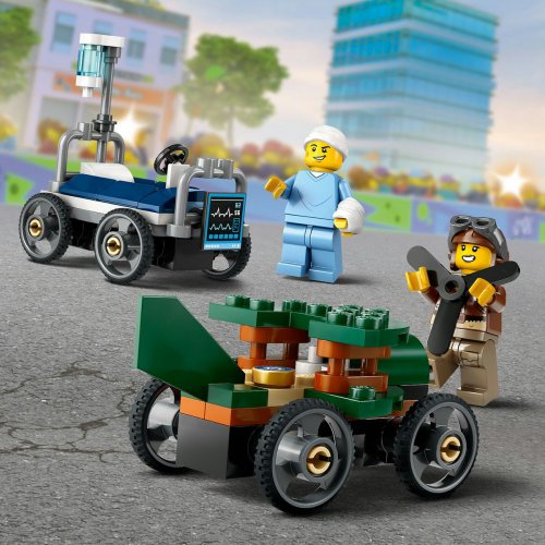 LEGO City Flygplan mot sjukhussäng racingpaket 60459