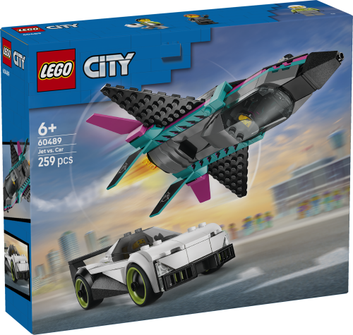 LEGO City Jetplan mot bil 60489