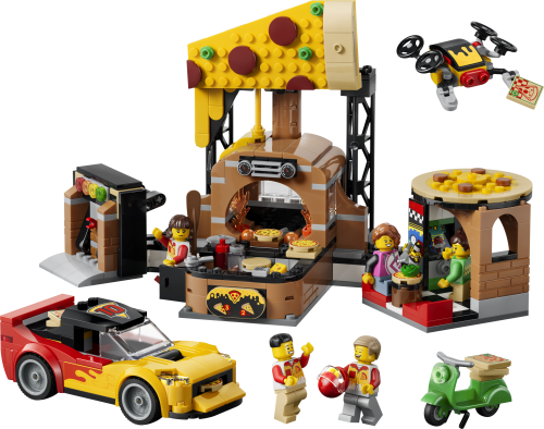 LEGO City Pizzahemkörning med fordon 60496