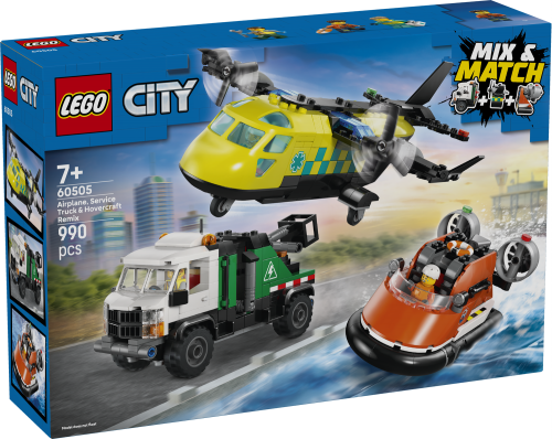 LEGO City Flygplan, servicebil och svävare 60505
