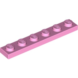 LEGO Plate 1x6 Rosa B3371-6058222 | Lego | Bra Leksaker