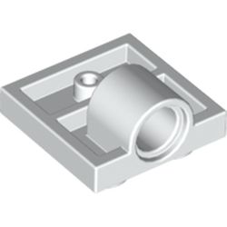 LEGO Plate 2x2 + One Hule Ø4,8 Vit B0161-6061024