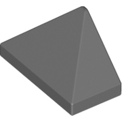 LEGO End Ridged Tile 1x2/45° Mörkgrå 6076203-B2089 | Lego | Bra Leksaker