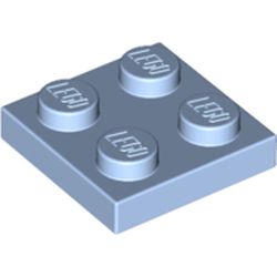 LEGO Plate 2x2 Ljusblå 6099373-B2439 | Lego | Bra Leksaker