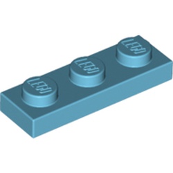 LEGO Plate 1x3 Medium Azur B1043-6119107