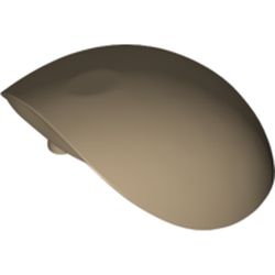 LEGO Shoulder Shell W. 3.20 Connector Mörkbeige 6133271-R1256 | Lego | Bra Leksaker
