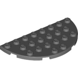 LEGO 1/2 Circle Plate 4x8 Mörkgrå 6141856-B2181 | Lego | Bra Leksaker