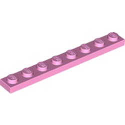 LEGO Plate 1x8 Rosa B0902-6143789