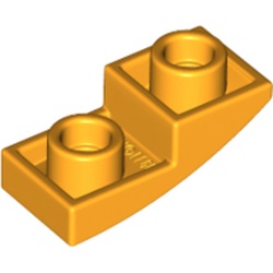 LEGO Plate 1x2x2/3 W. Half Bow Inv. Ljusorange B0859-6145215