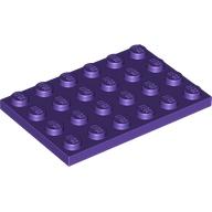 LEGO Plate 4x6 Lila B3933-6147032