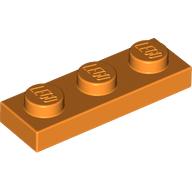 LEGO Plate 1x3 Orange 6147047-B3223