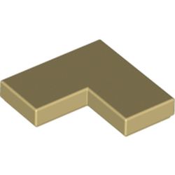 LEGO Flat Tile Corner 1x2x2 Beige 6173057-B3081 | Lego | Bra Leksaker