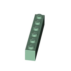 LEGO Brick 1x6 Sandgrön 6177081-B2505 | Lego | Bra Leksaker