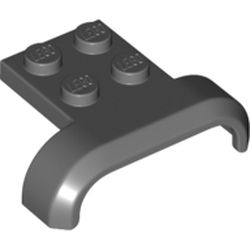 LEGO Mudguard 3x4 W. Plate No.1 Mörkgrå R1594-6178912 | Lego | Bra Leksaker
