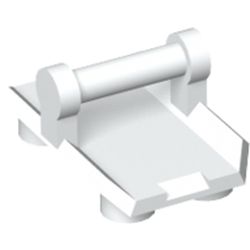 LEGO Plate 2x3 W. Hor. 3.2 Shaft Vit 6188400-R1443 | Lego | Bra Leksaker