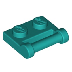 LEGO Plate 1x2 W. Stick 3.18 Blågrön B2257-6210775