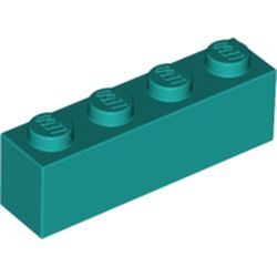 LEGO Brick 1x4 Blågrön 6217660-B1855