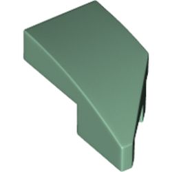 LEGO Left Plate 1x2 W. Bow 45 Deg. Cut Sandgrön B2065-6221730