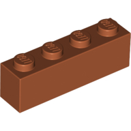 LEGO Brick 1x4 Mörkorange B0425-6223040