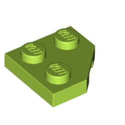 LEGO Plate 2x2 Corner 45° Limegrön B1038-6228995