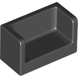 LEGO Wall Double Corner 1x2x1 Svart R0358-6248496