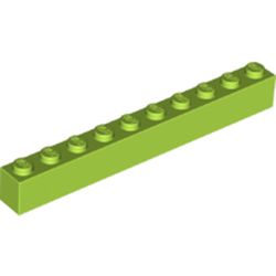 LEGO Brick 1x10 Limegrön B1834-6252809