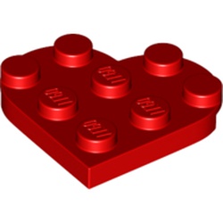 LEGO Hjärta 3x3 Röd 6276193-B2696 | Lego | Bra Leksaker