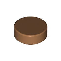 LEGO Flat Tile Round 1x1 Medium Nougat B3446-6284589
