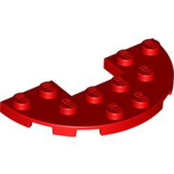 LEGO Plate Half Circle 3x6 W. Cut Röd 6295298-B2976 | Lego | Bra Leksaker