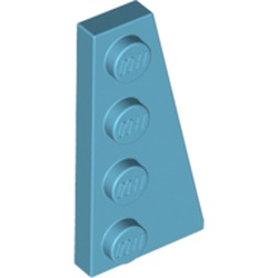 LEGO Right Plate W. Angle 2x4 Medium Azur B3323-6296848 | Lego | Bra Leksaker